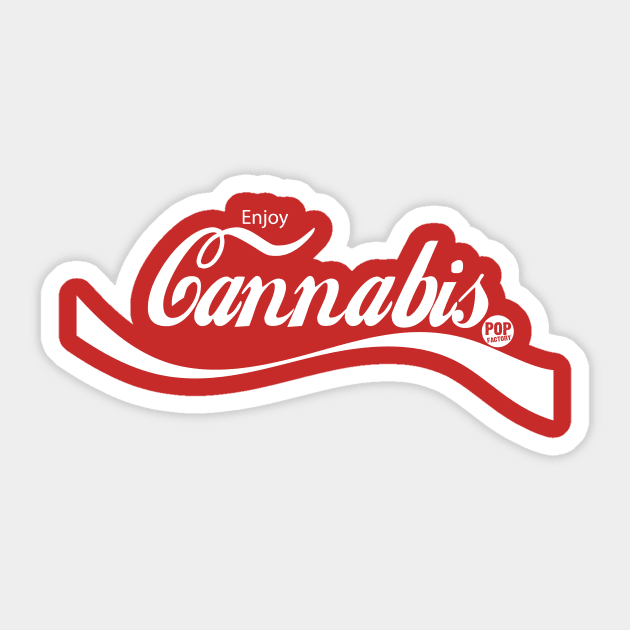 cannabis Sticker by toddgoldmanart